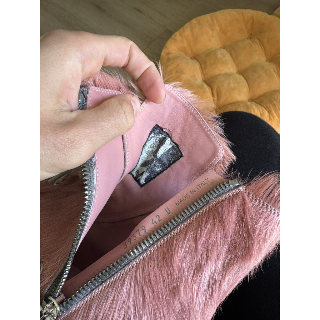 Rick Owens Pink Ponyhair Mainline Ramones 42