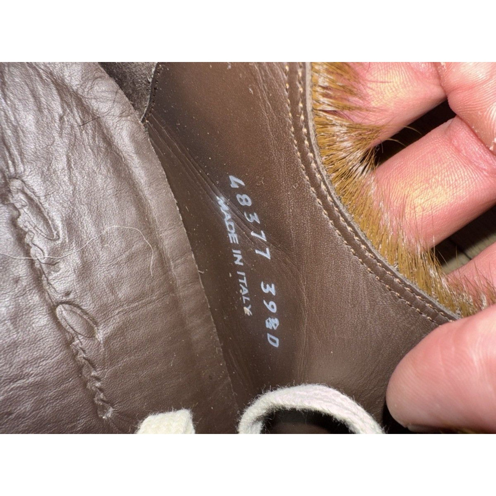 Rick Owens Ponyhair Ramones Low Brown 39.5