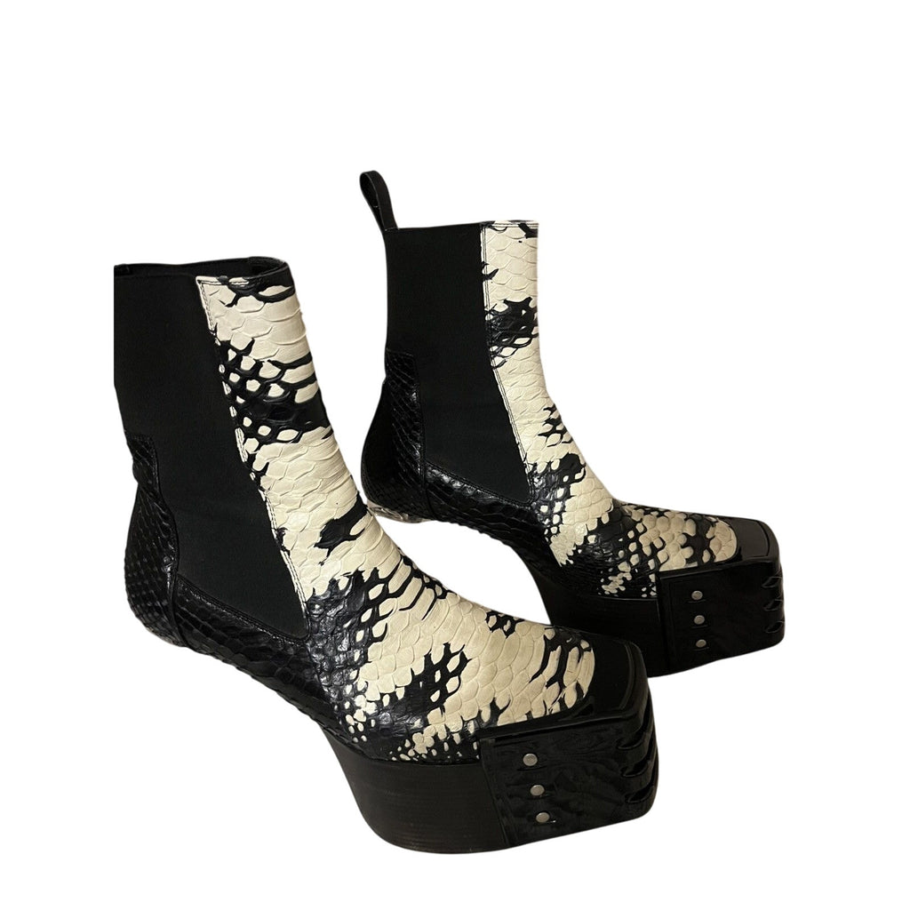 Rick Owens Python Kiss Grill Boots 42