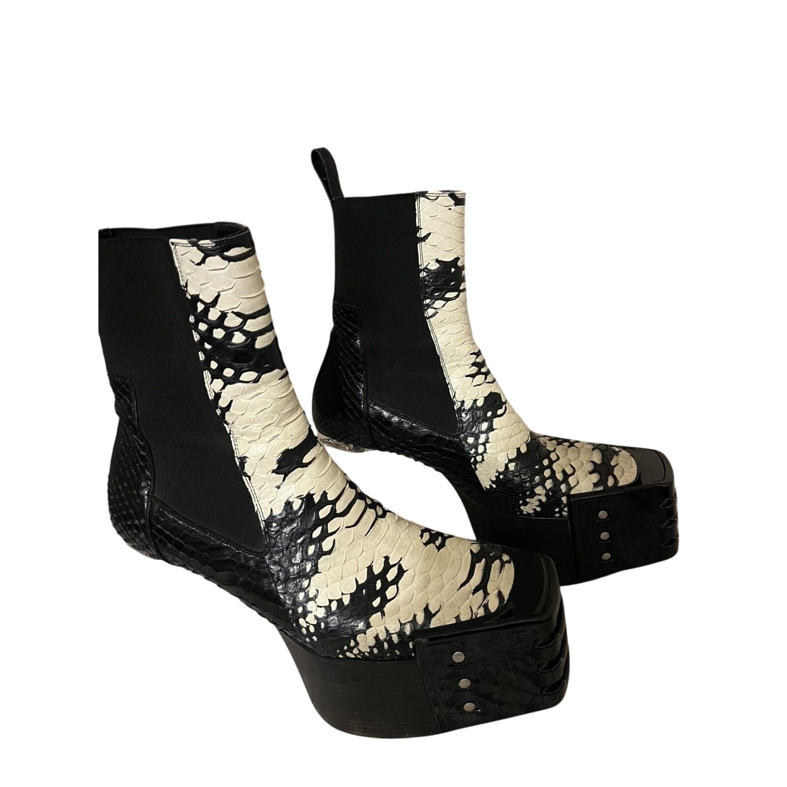 Rick Owens Python Kiss Grill Boots 42