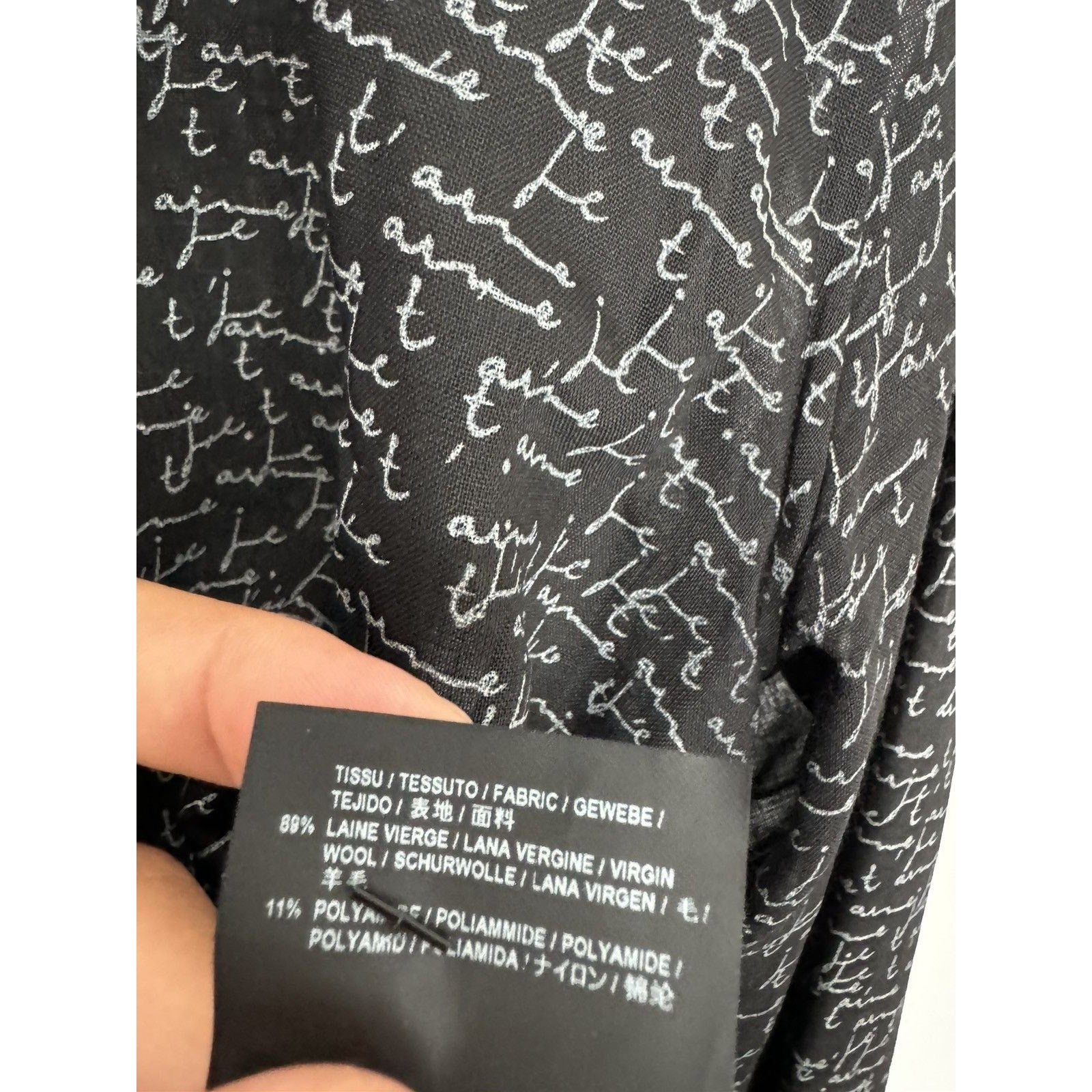 Saint Laurent J’Taime semi sheer shirt small