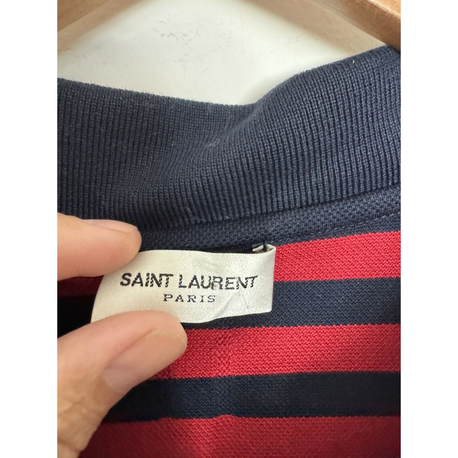 Saint Laurent Striped Polo