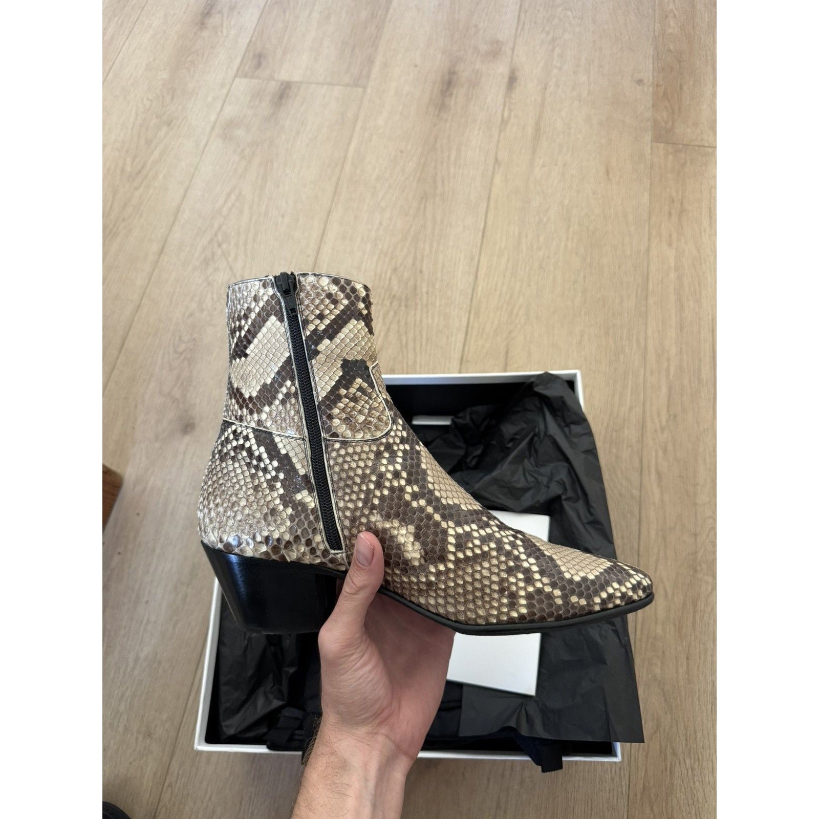 Celine Python Jacno boots