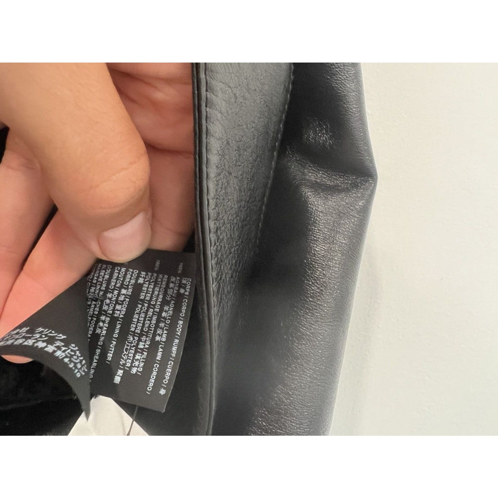 Saint Laurent FW16 Shearling Lined Leather trucker 54