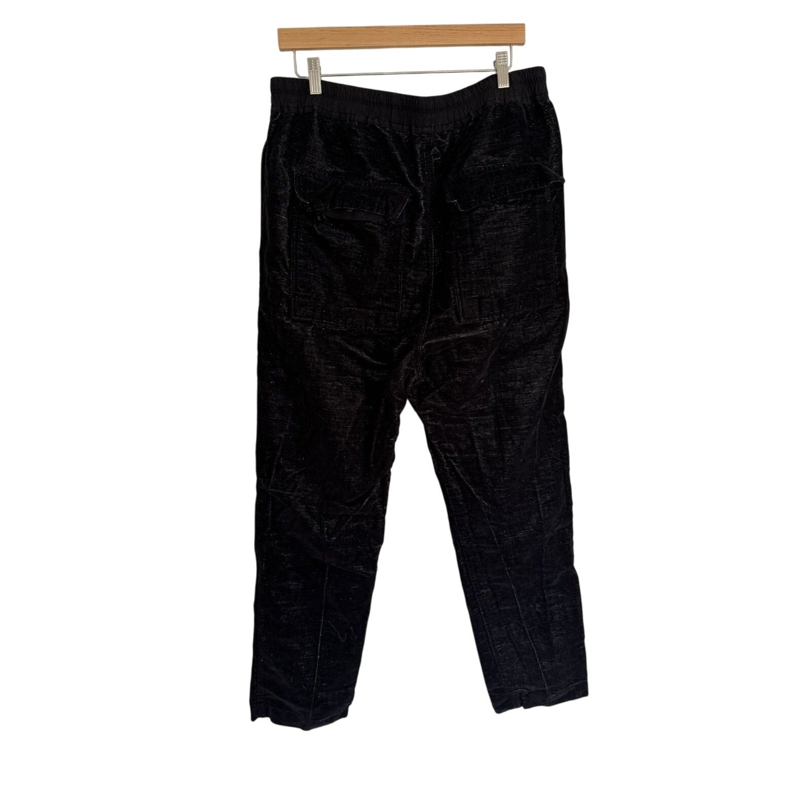 Rick Owens Velour drop crotch pants 54