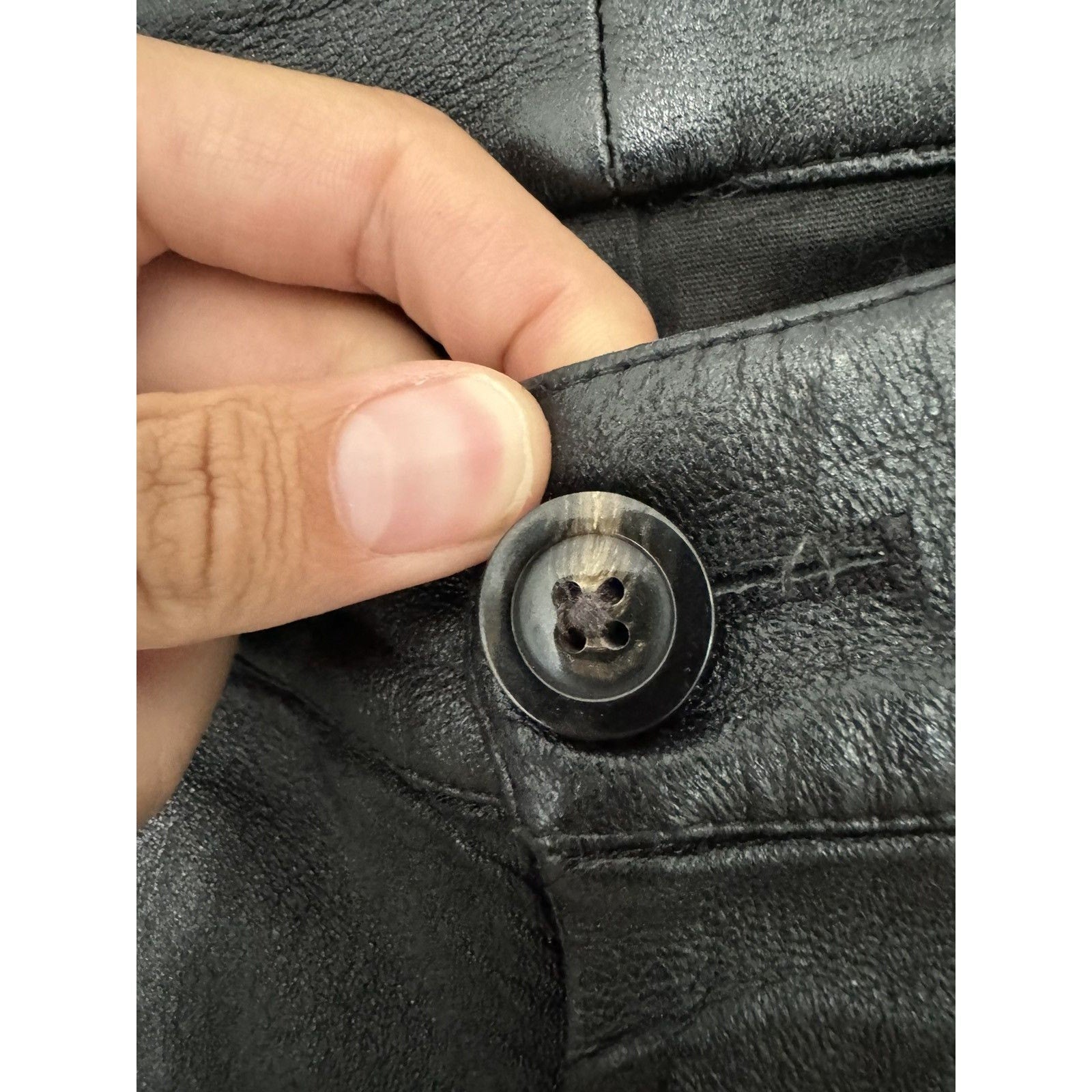 Rick Owens Lamb Leather Larry Pants