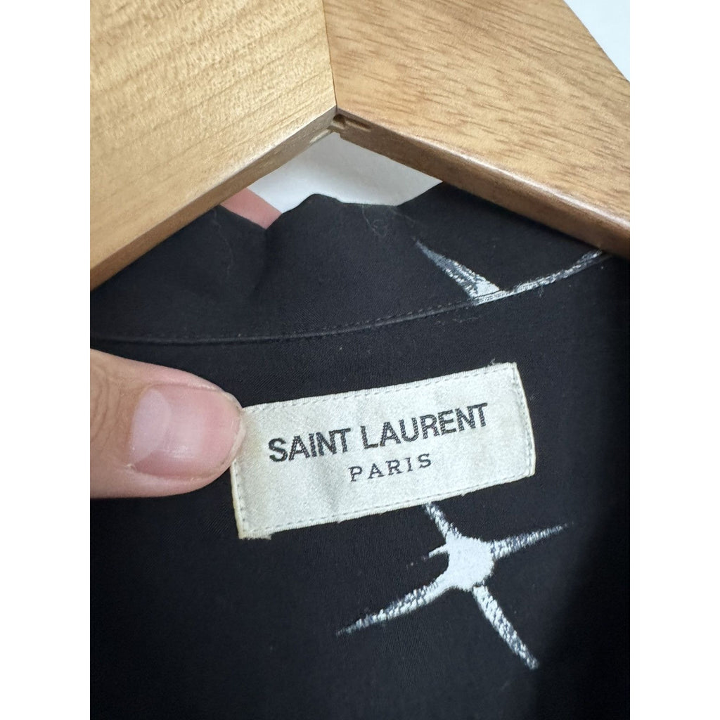 Saint Laurent Shooting stars camp viscose shirt 39