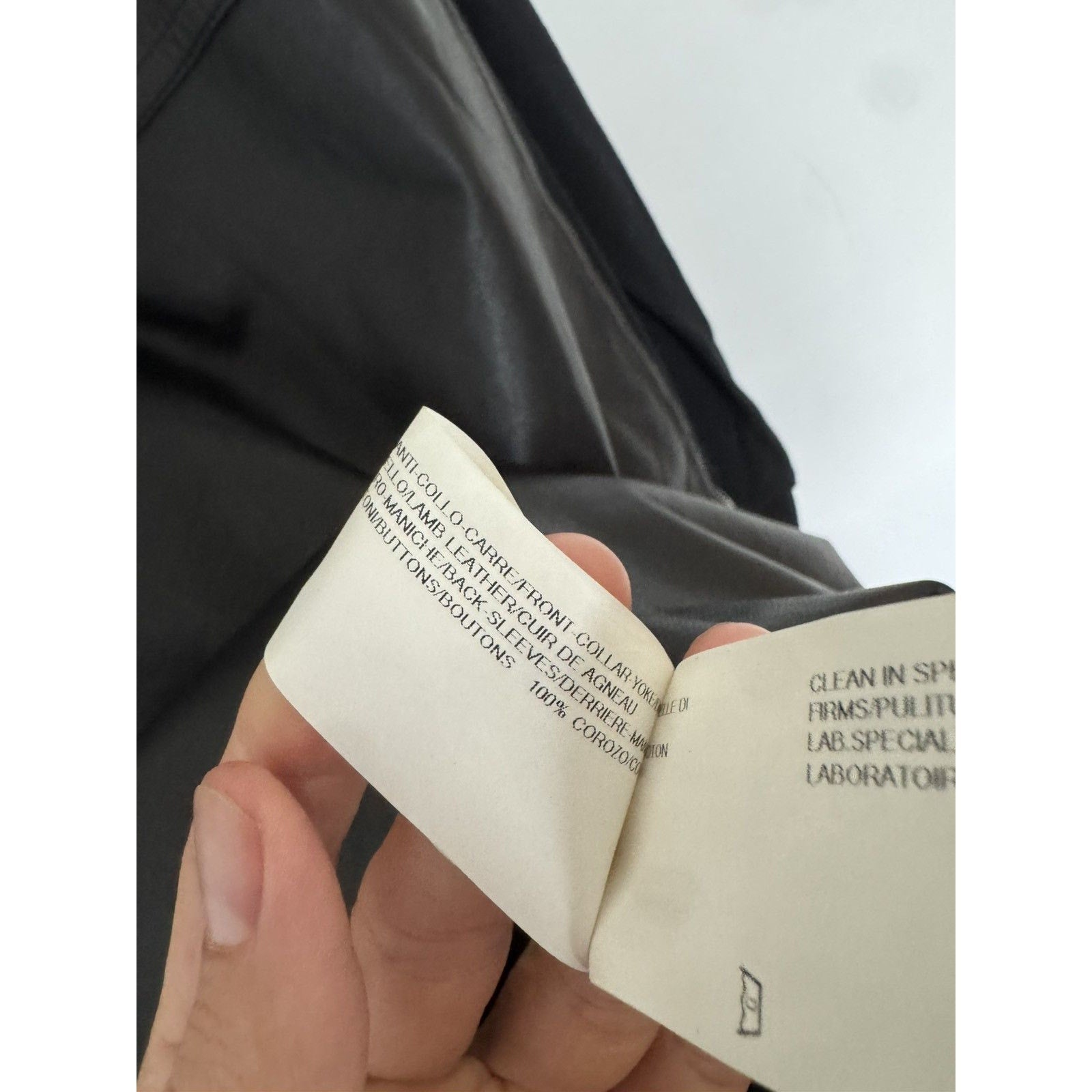 Rick Owens Faun Leather Shirt XL