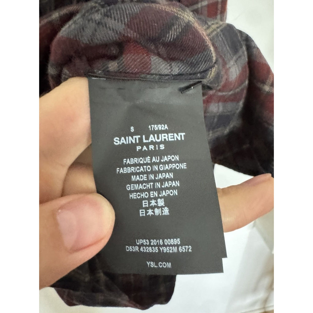 Saint Laurent Hedi fW16 Western Flannel Small