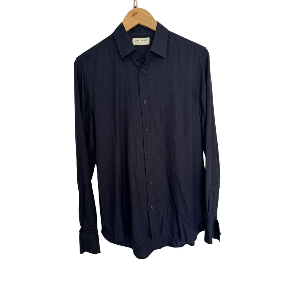 Saint Laurent Blue Viscose fw15 shirt 38