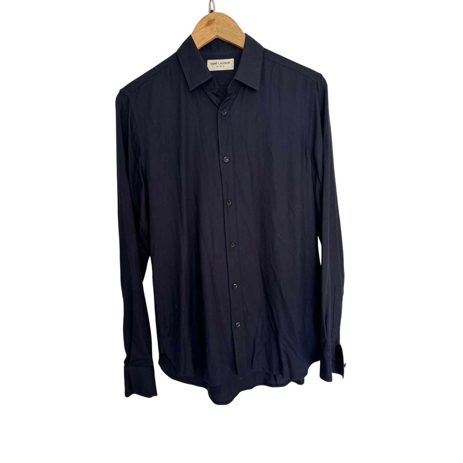 Saint Laurent Blue Viscose fw15 shirt 38