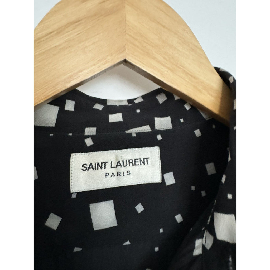 Saint Laurent Rare Hedi Silk Squares shirt 39