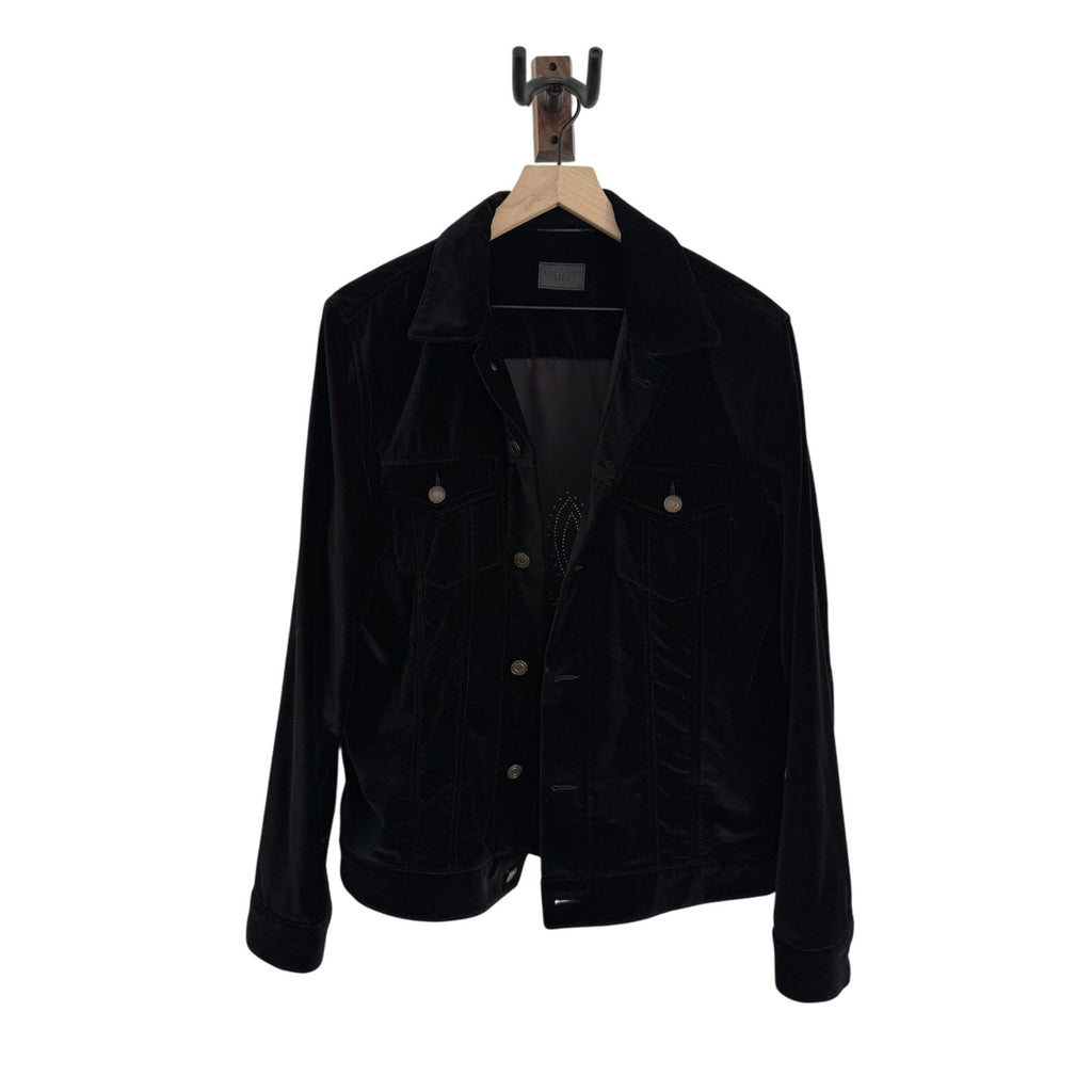 Saint laurent Velour Palldium Music note trucker XL