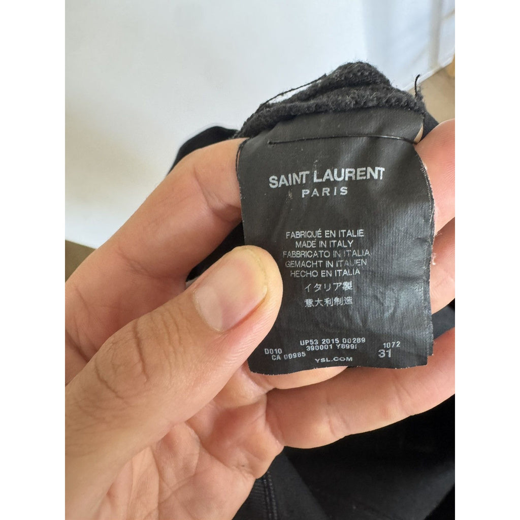 Saint Laurent FW13 Leather Lapel Chesterfield coat 54