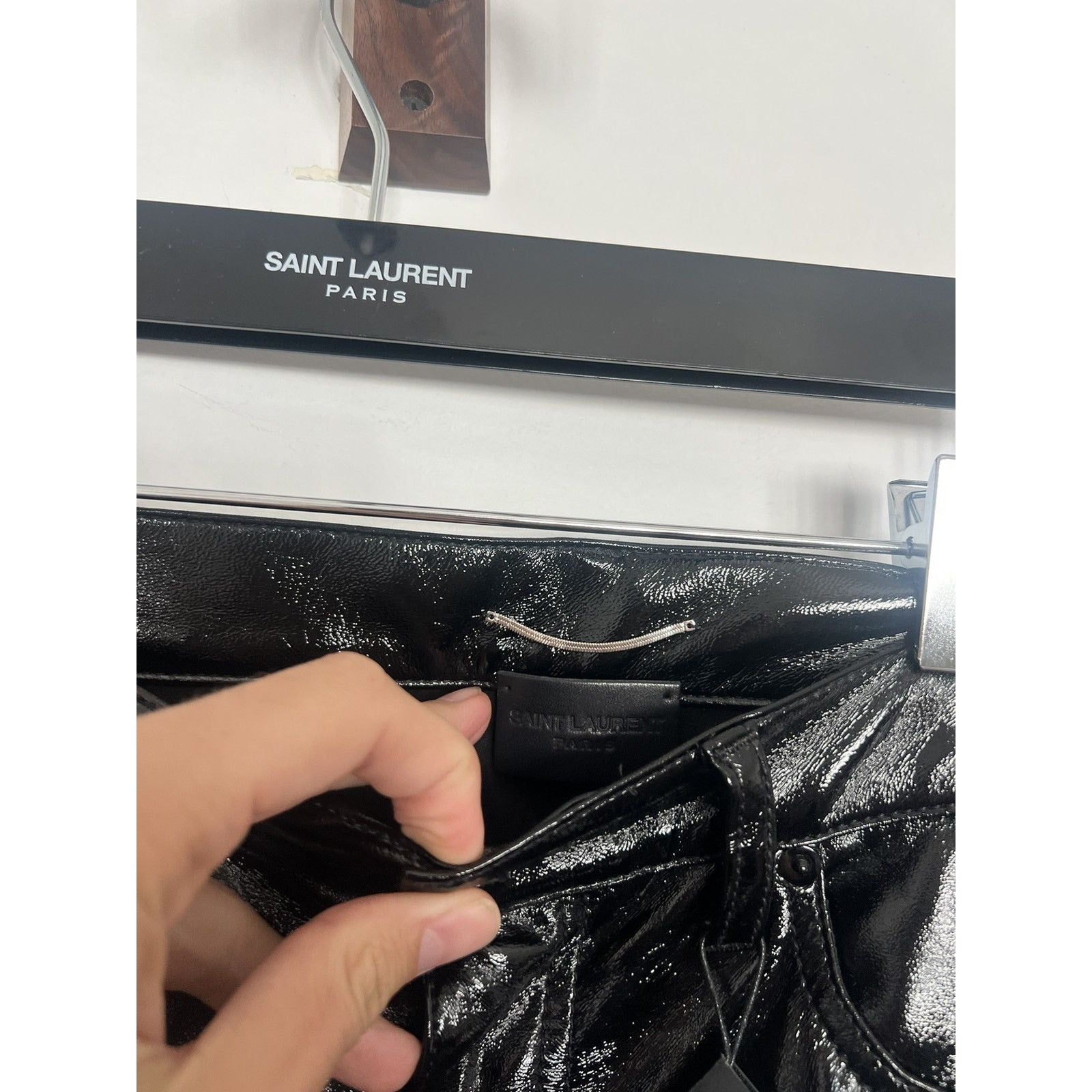 Saint Laurent Bnwt Lacquered Pants 31