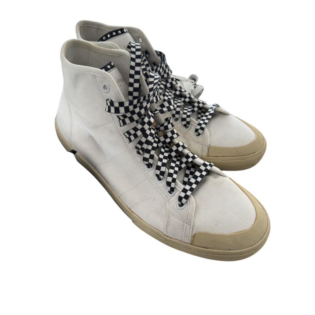 Saint laurent SS16 Hedi Surf Sound SL37 High Canvas sneakers 45