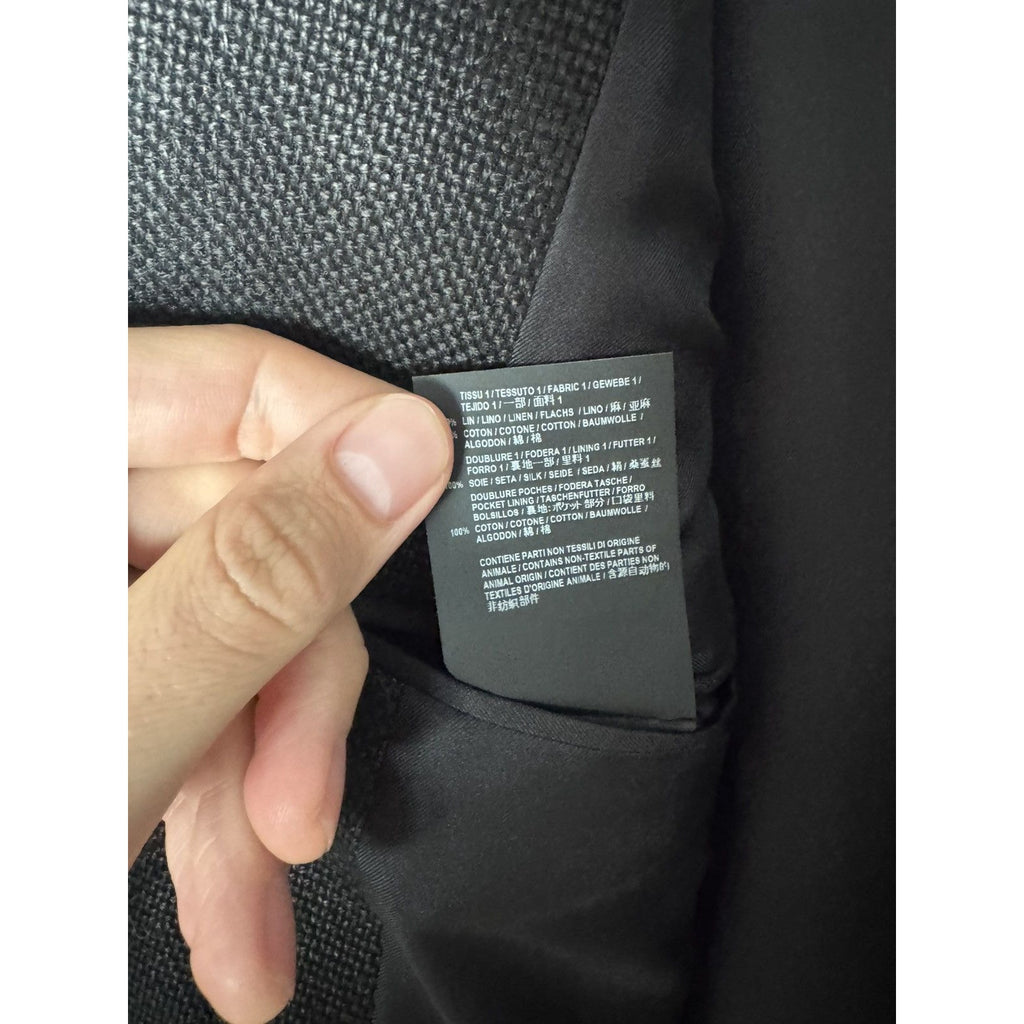 Saint Laurent Waxed Belted Blazer 52