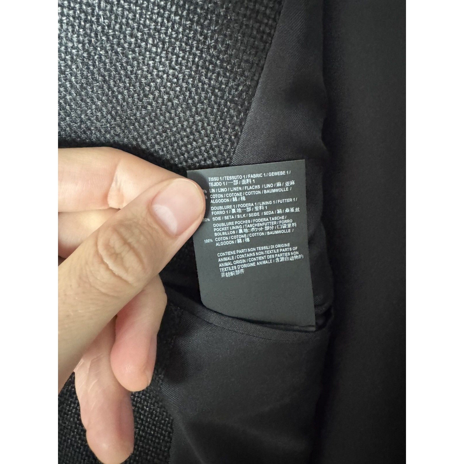 Saint Laurent Waxed Belted Blazer 52