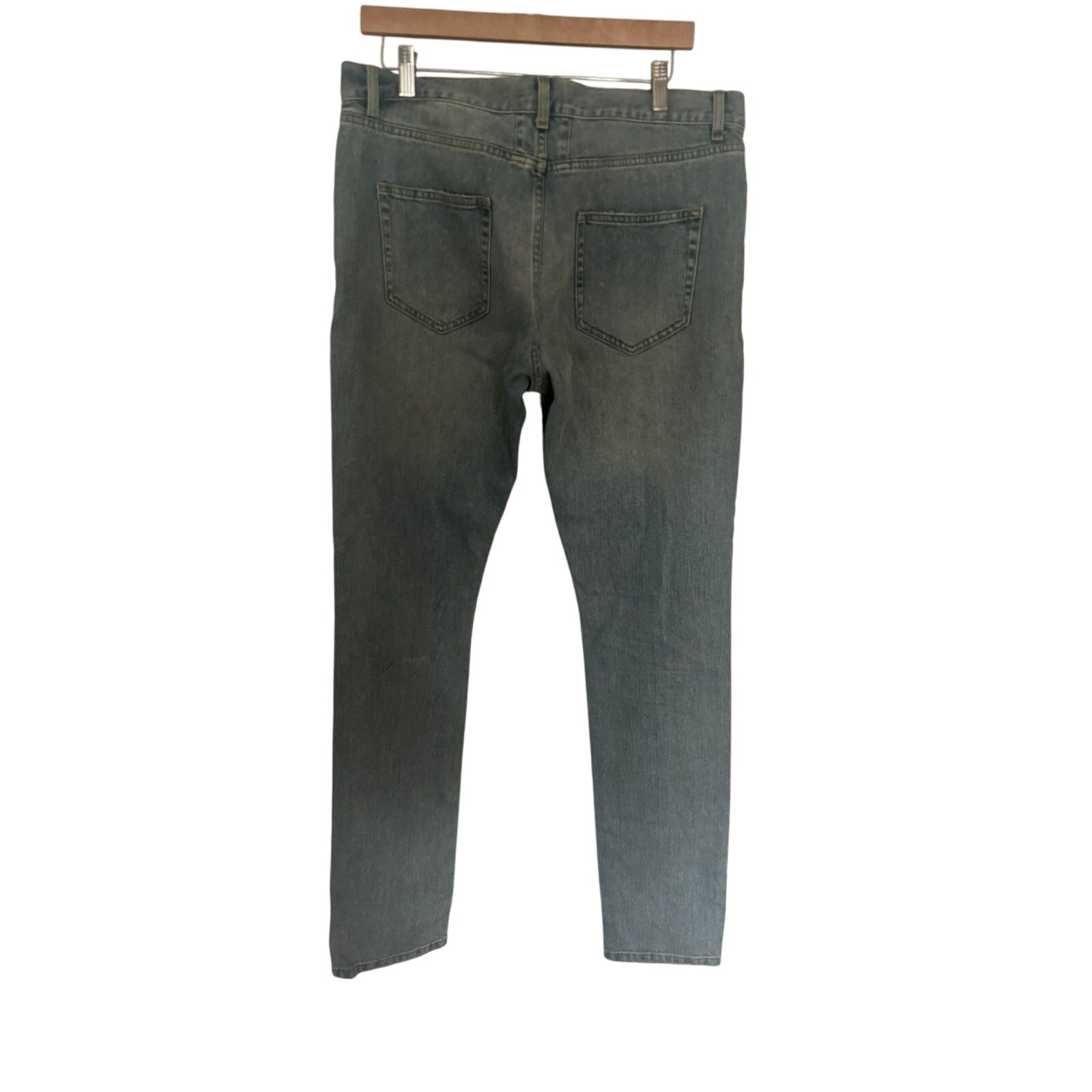 Saint Laurent Hedi Knee slit denim 34