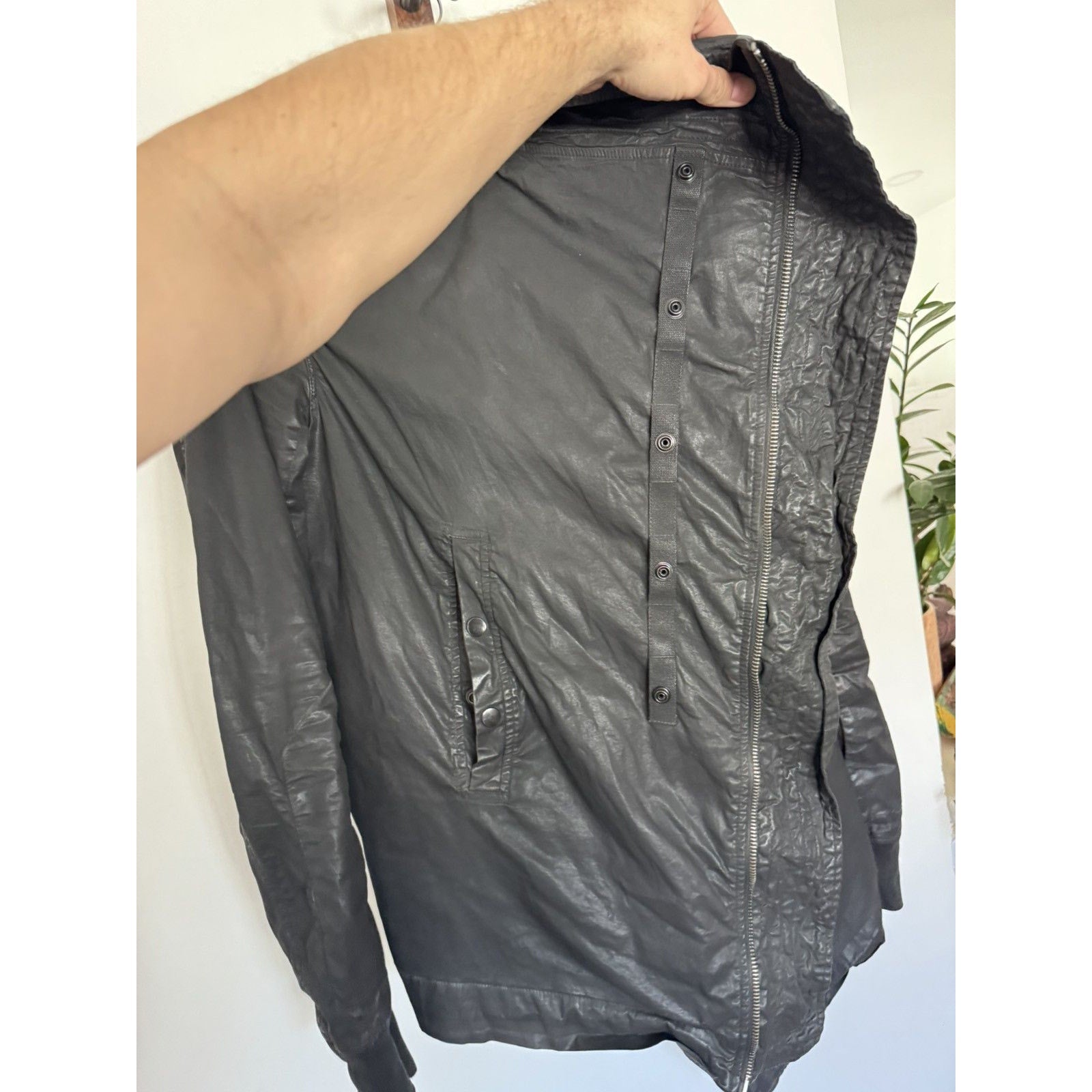 Rick Owens OG waxed Exploder Parka L