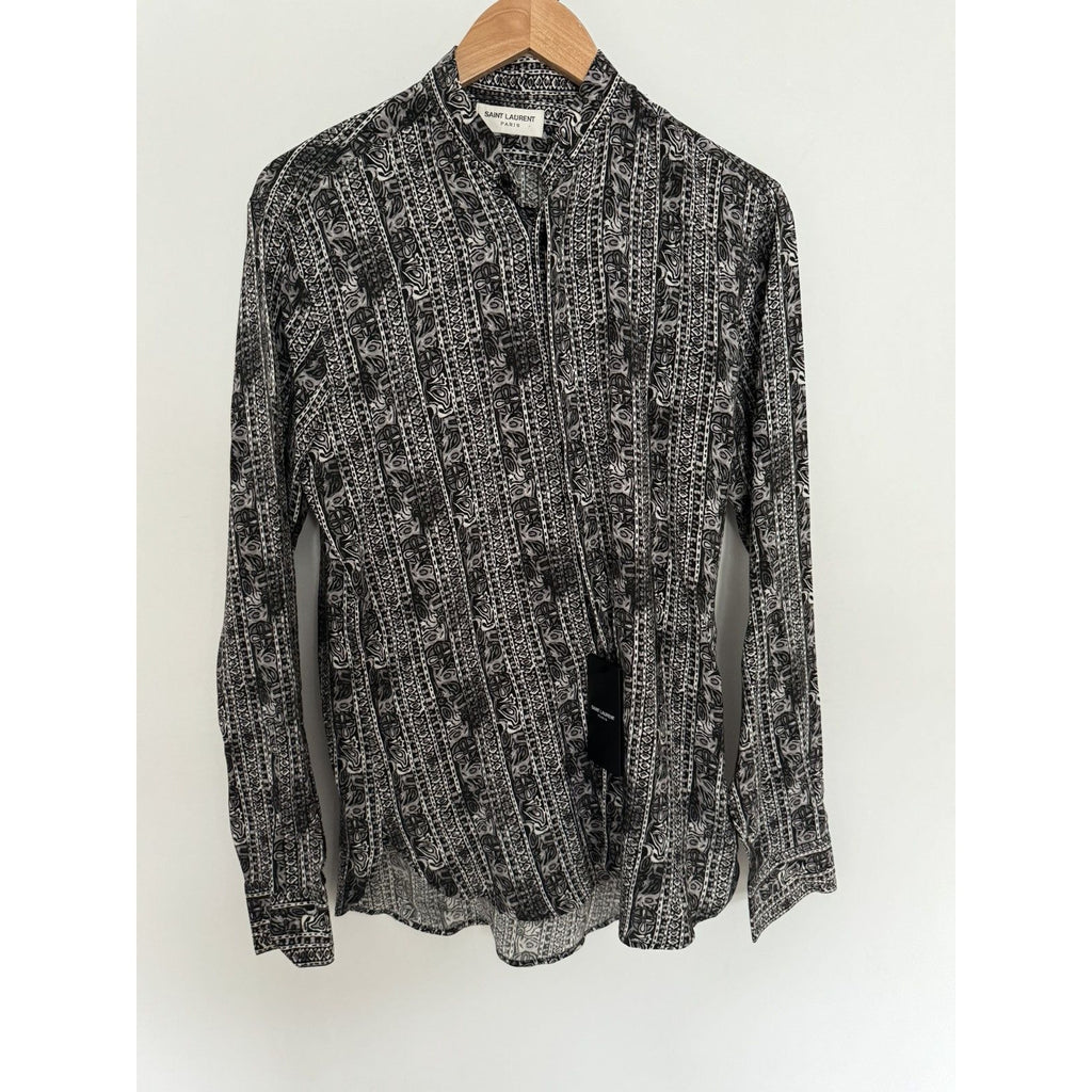 Saint Laurent Rare Silk Crepe Tunic 37