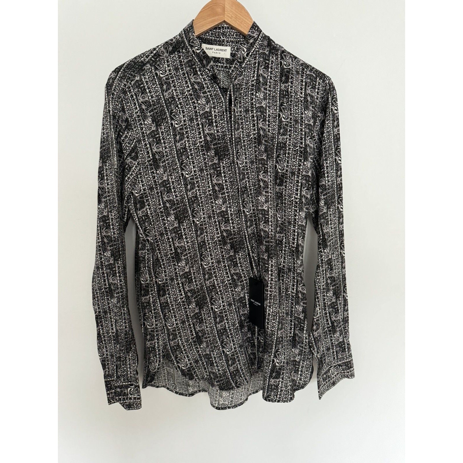 Saint Laurent Rare Silk Crepe Tunic 37