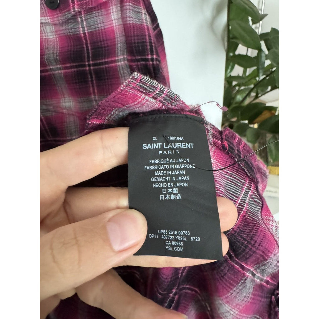 Saint Laurent Rare Hedi Pink Flannel XL
