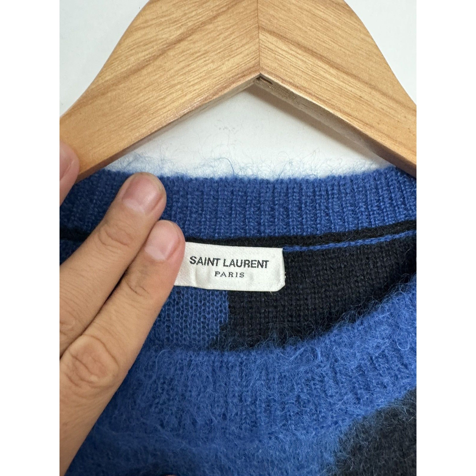 Saint laurent Oversize Mohair Floral sweater