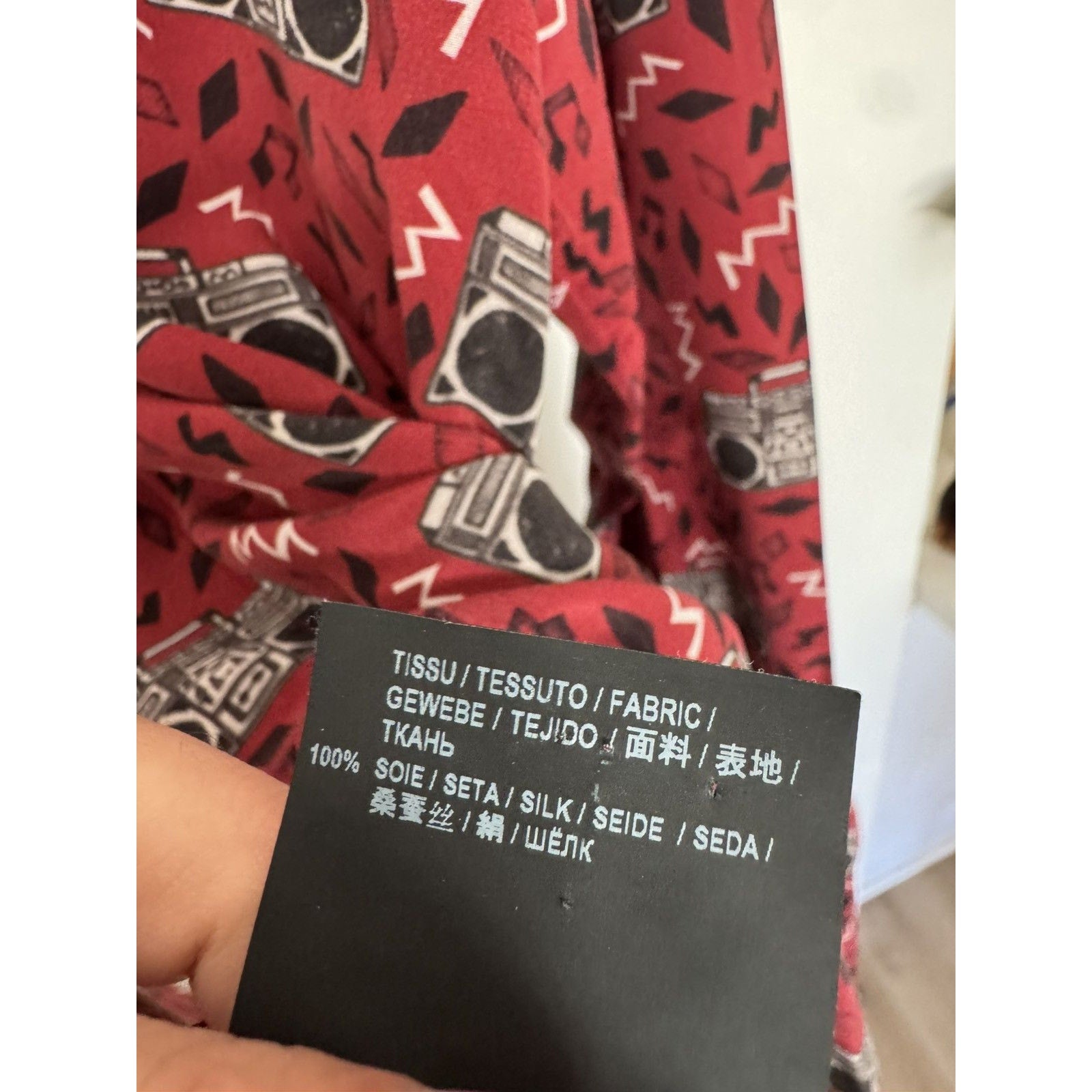 Saint Laurent Silk Boombox shirt 40