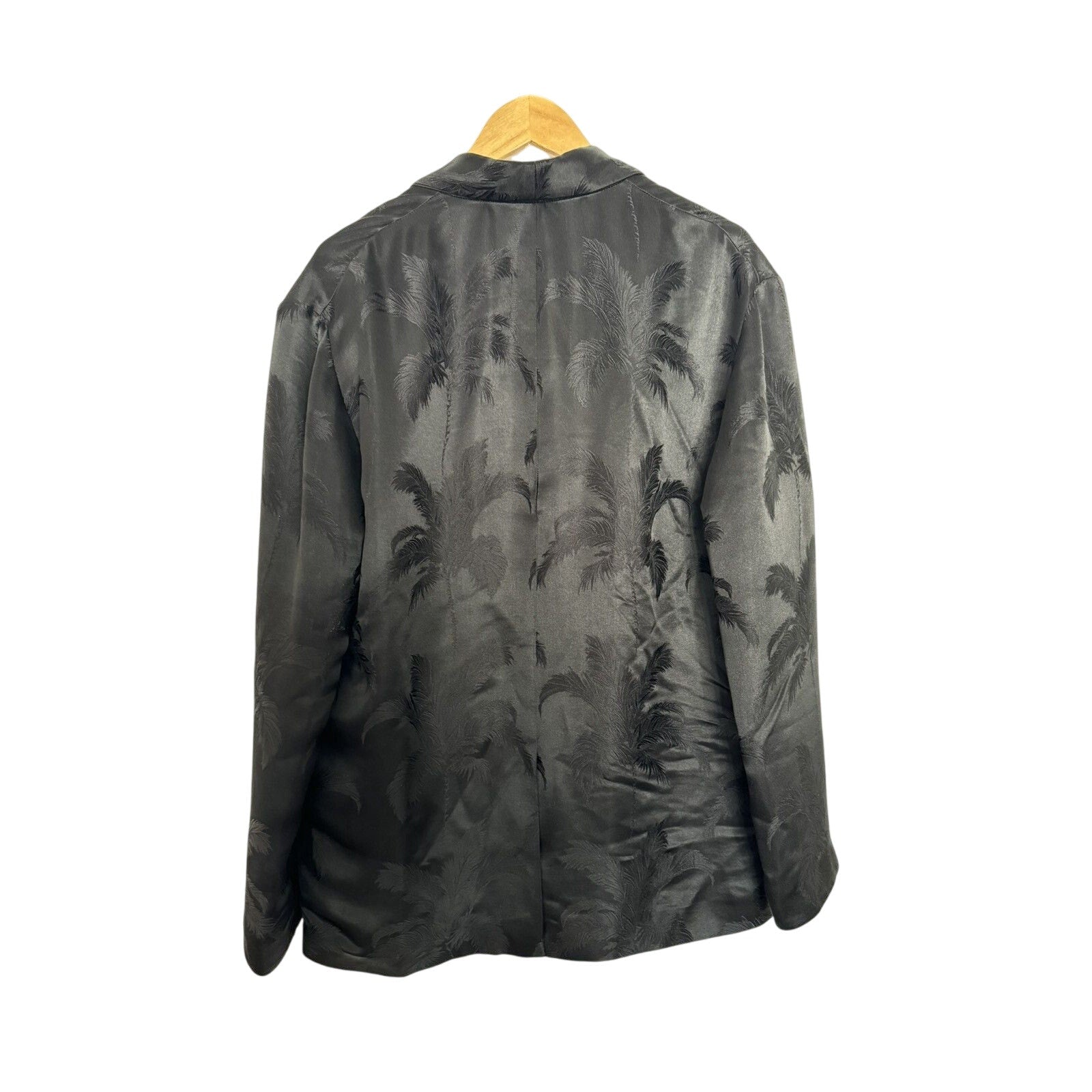 Saint Laurent Silk Palm Tree Japanese Style Blazer 50