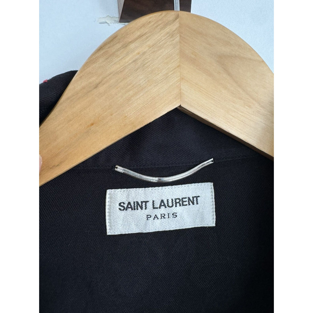 Saint Laurent Surf Sound Embroidered Fiesta Shirt Small