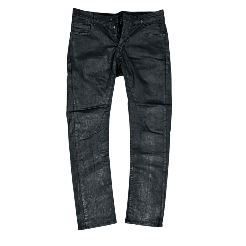 Rick Owens Faun Black Waxed Scrub Detroit Denim 31