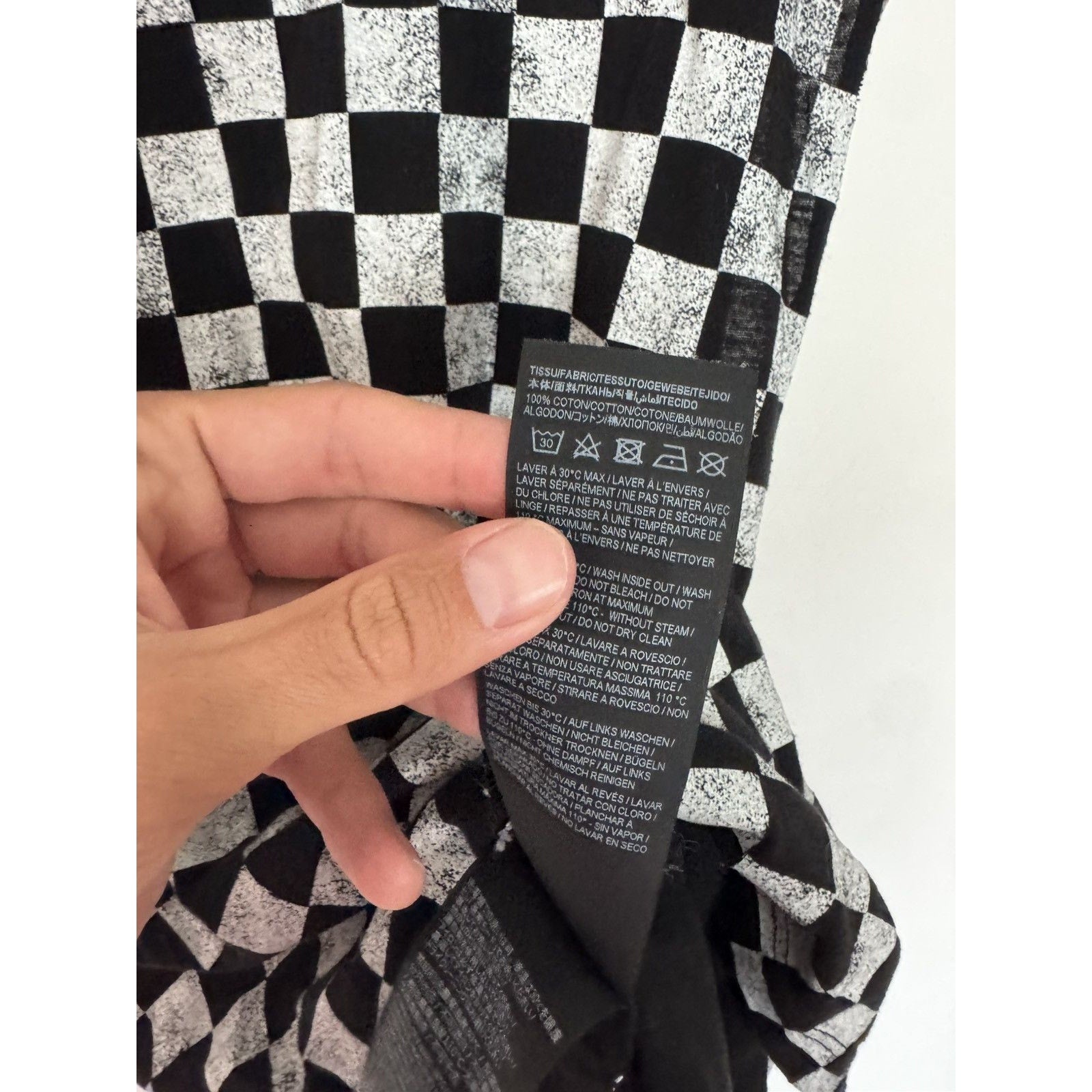 Saint Laurent Checkered Tank Top Medium
