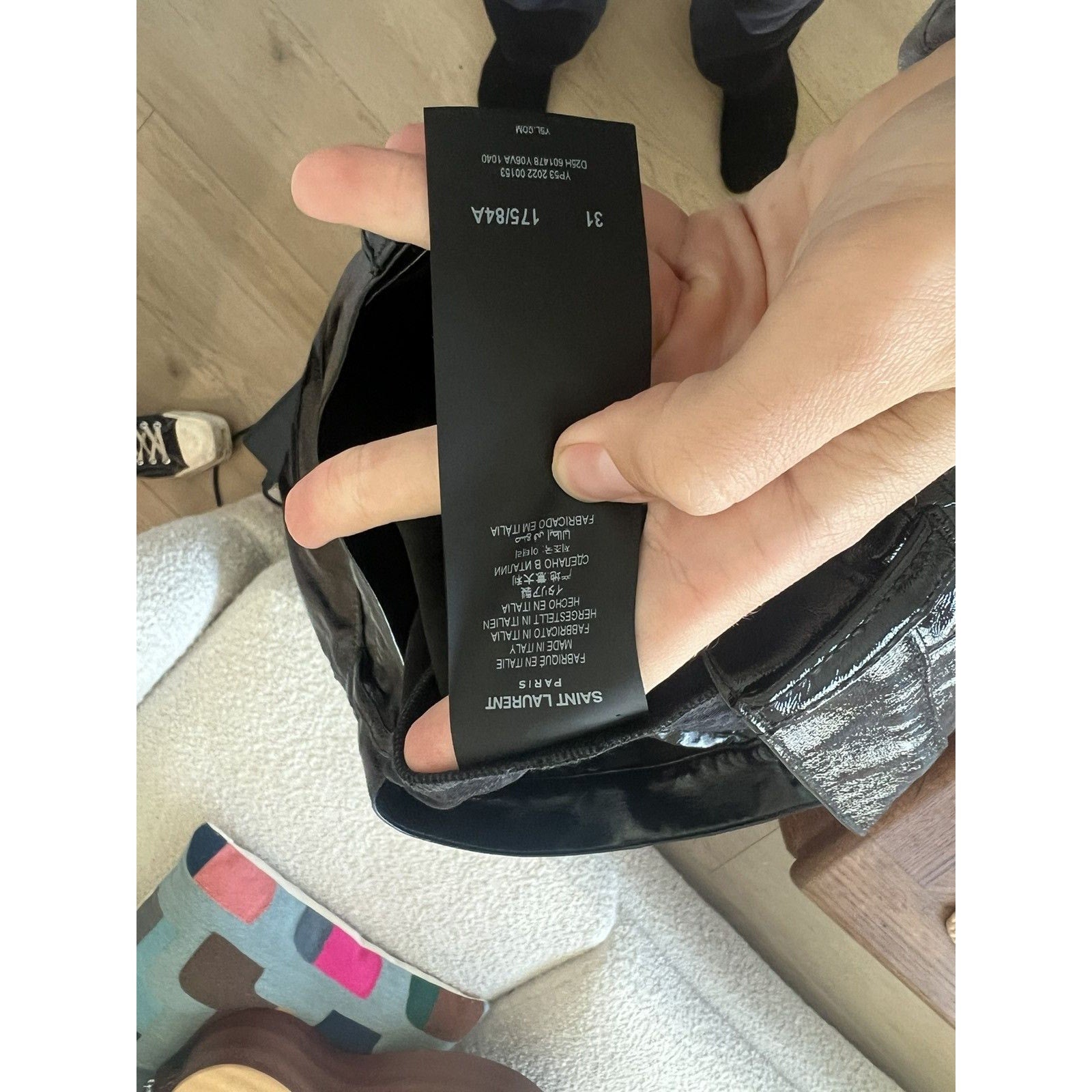 Saint Laurent Bnwt Lacquered Pants 31