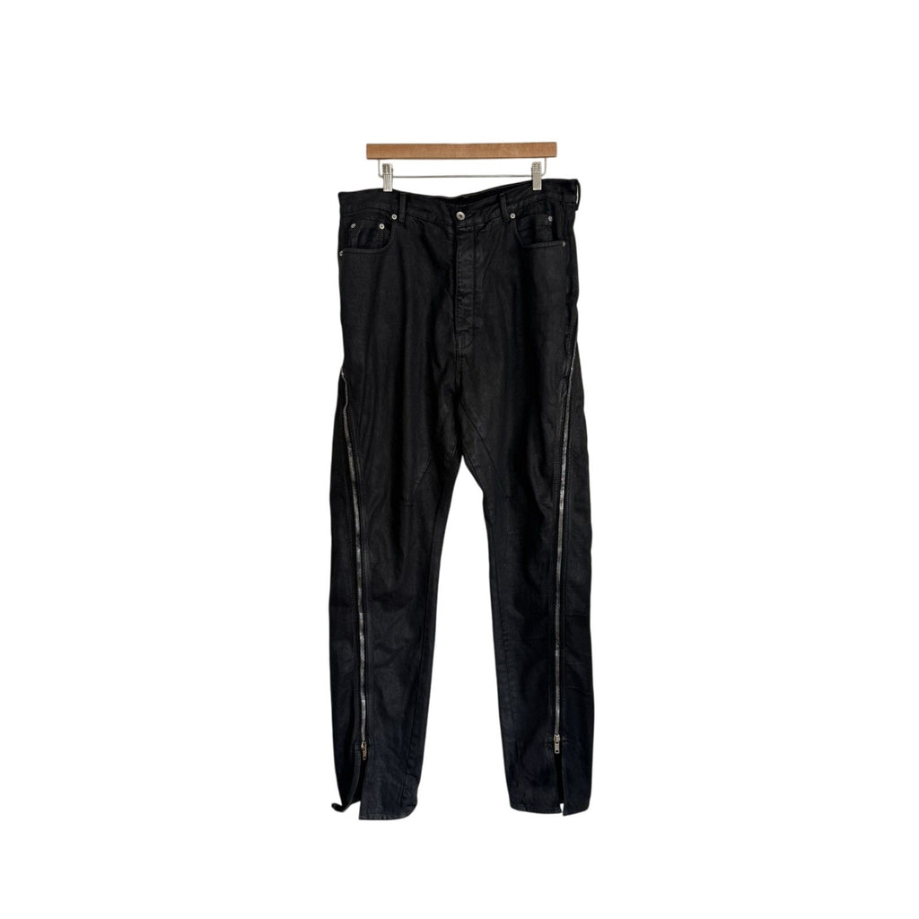 Rick Owens Waxed Banana Bolan Pants 36