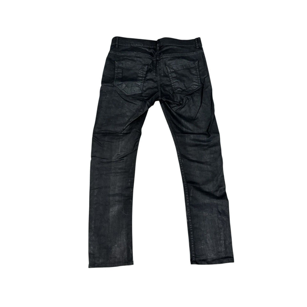 Rick Owens Faun Black Waxed Scrub Detroit Denim 31