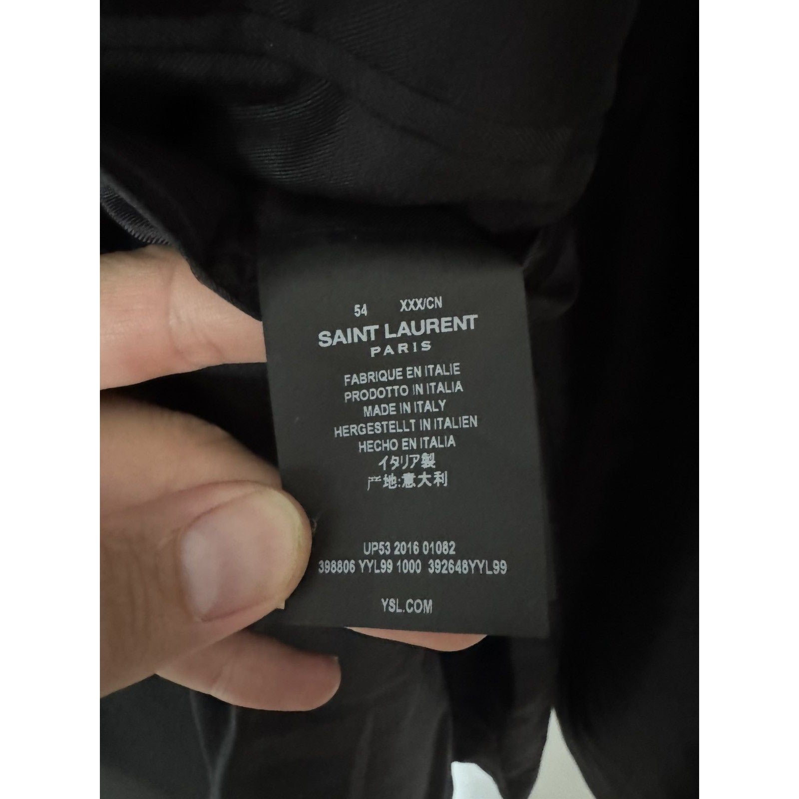 Saint Laurent FW16 Hedi Peaked Le Smoking blazer 54