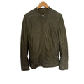 Rick Owens Green Sisyphus Leather Racer Jacket 50