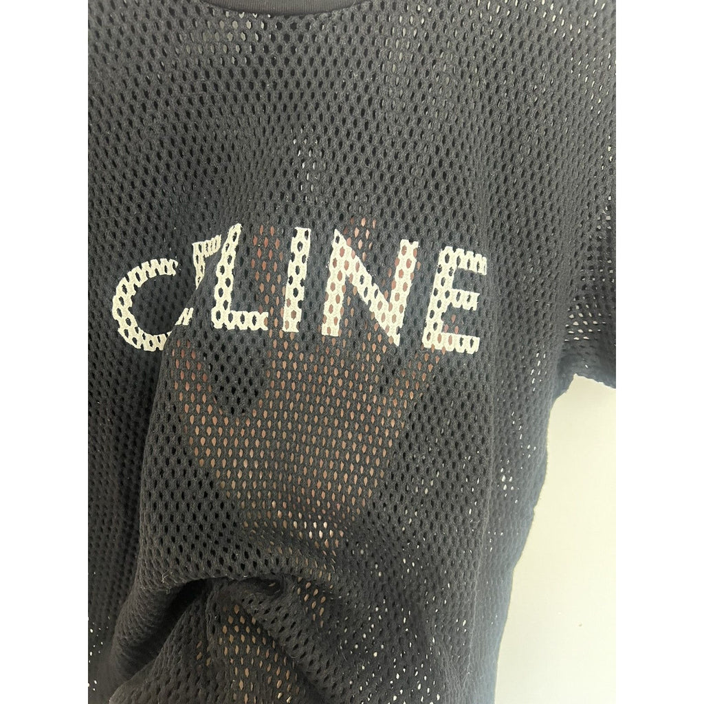 Celine Mesh Logo T XL