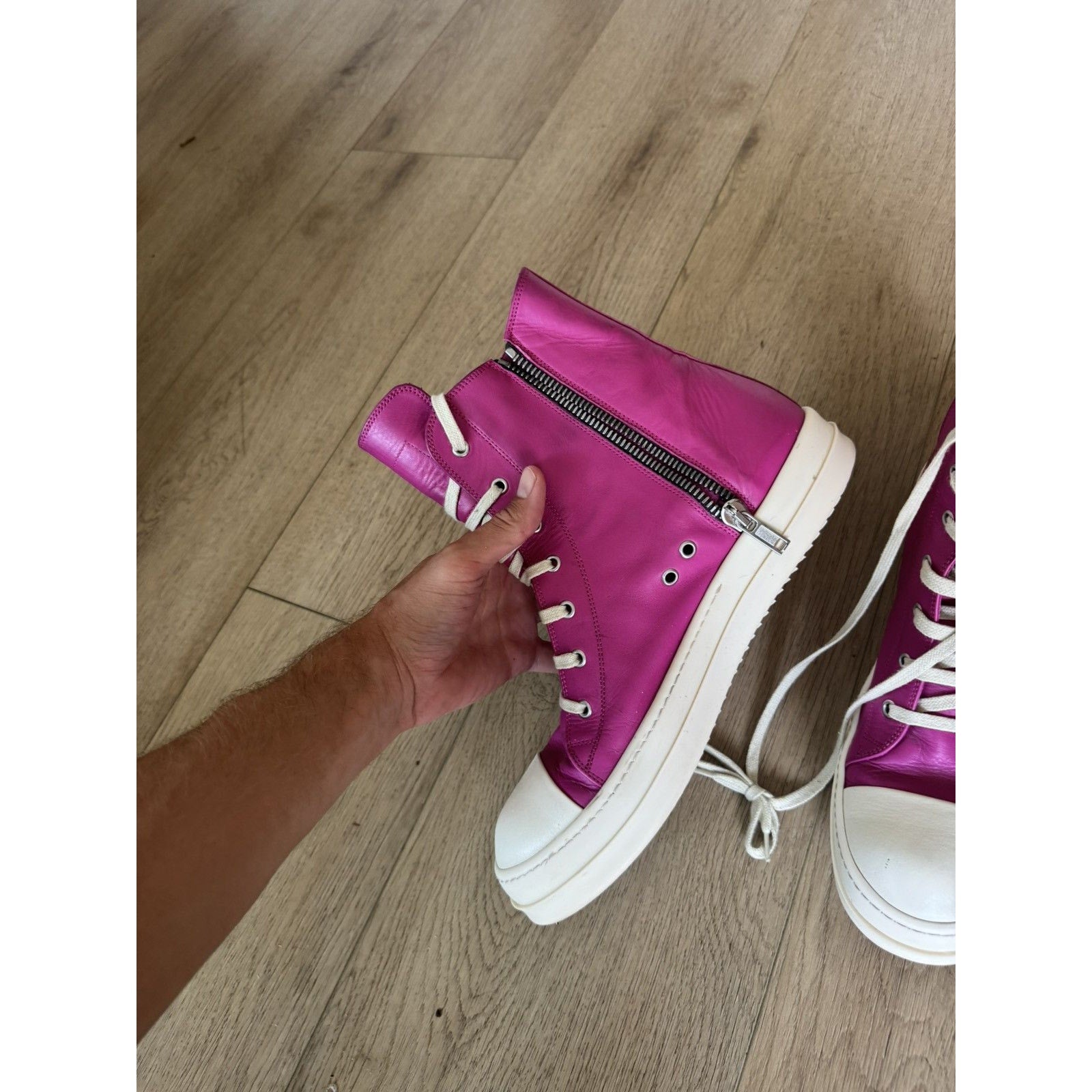 Rick Owens Pink Mainline Ramones 45