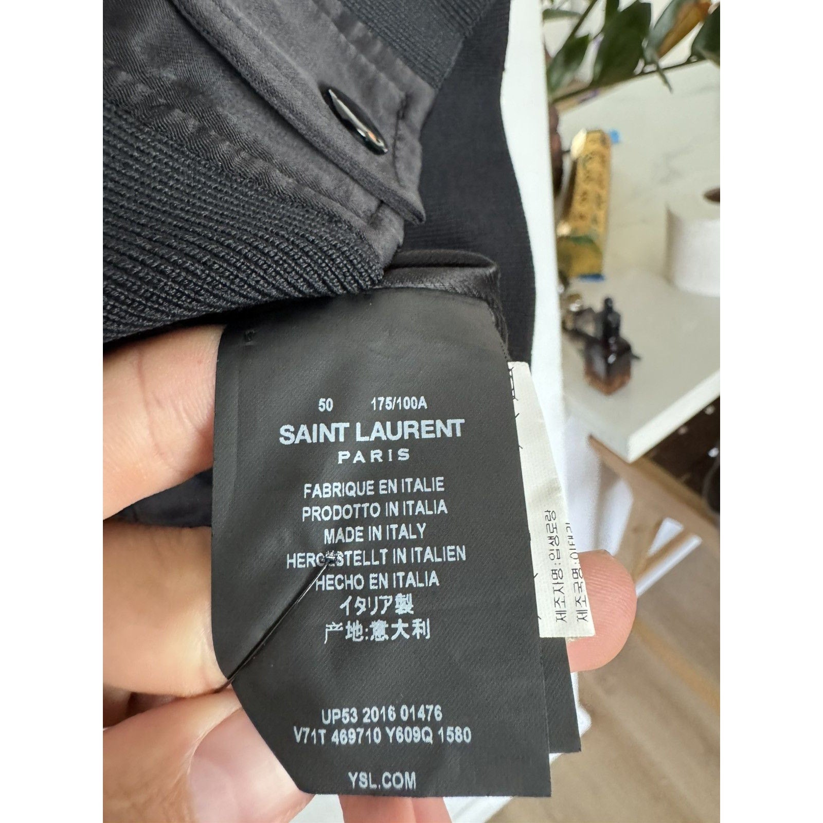 Saint Laurent Hedi Moon Bomber 50