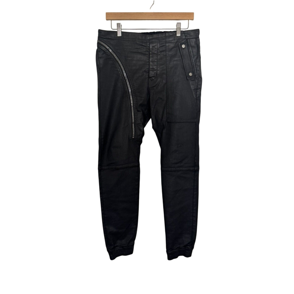 Rick Owens Waxed Aircut Pants Medium