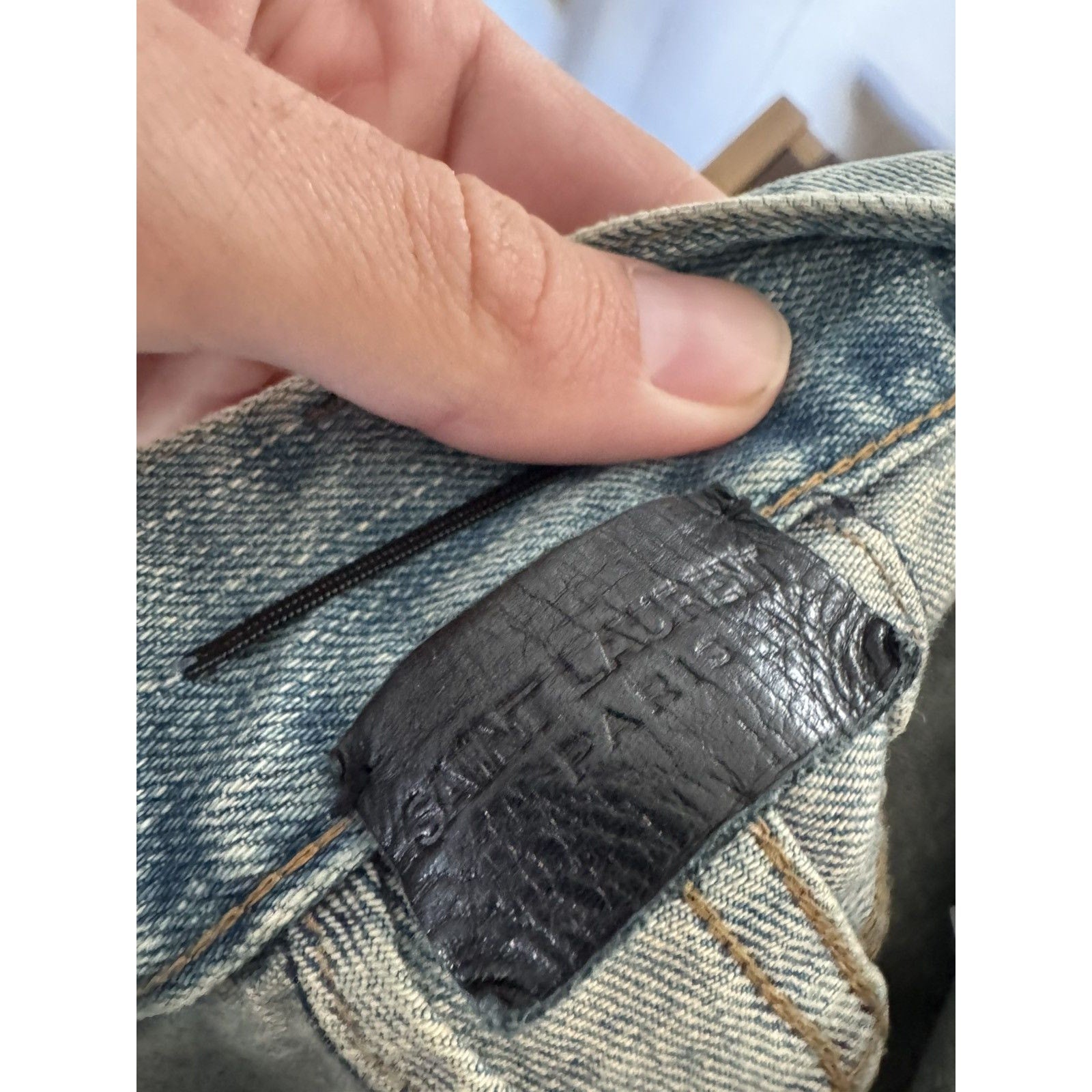 Saint Laurent FW16 Palladium Crash Denim Hedi 33