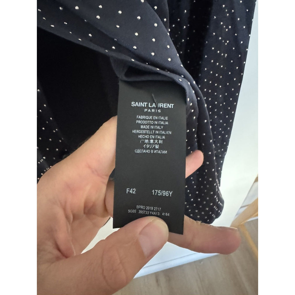 Saint Laurent New Silk Embellished shirt