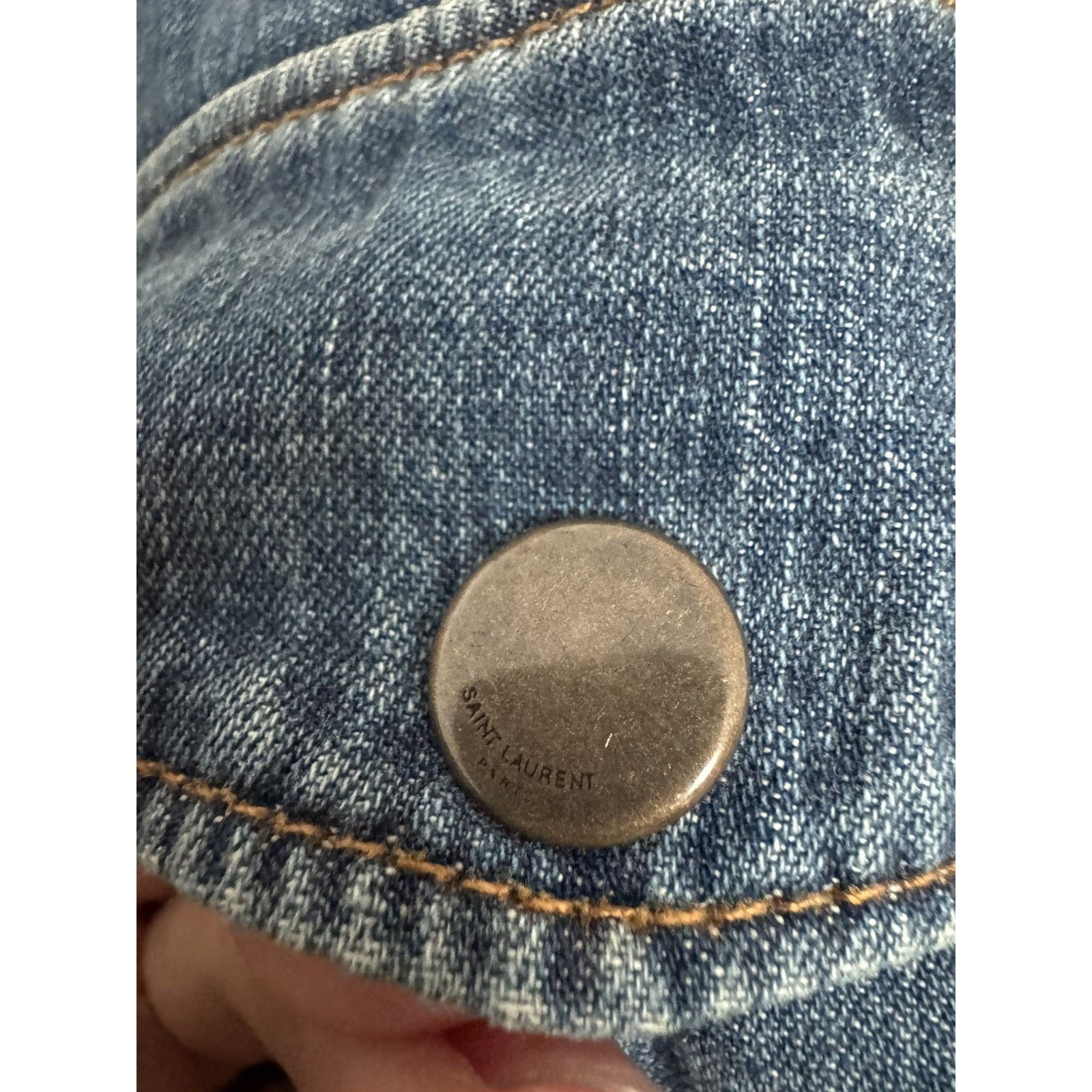 Saint Laurent Sherpa Denim shirt XL