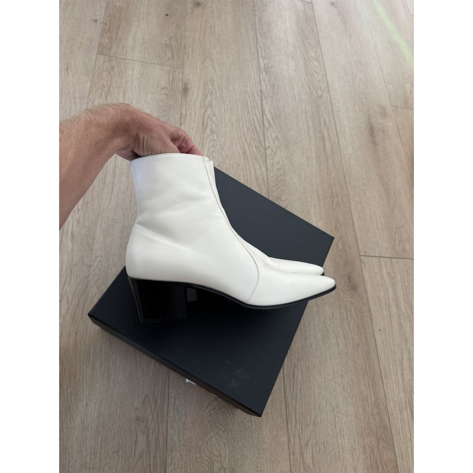 Saint laurent New Cream Vasili Boots 41