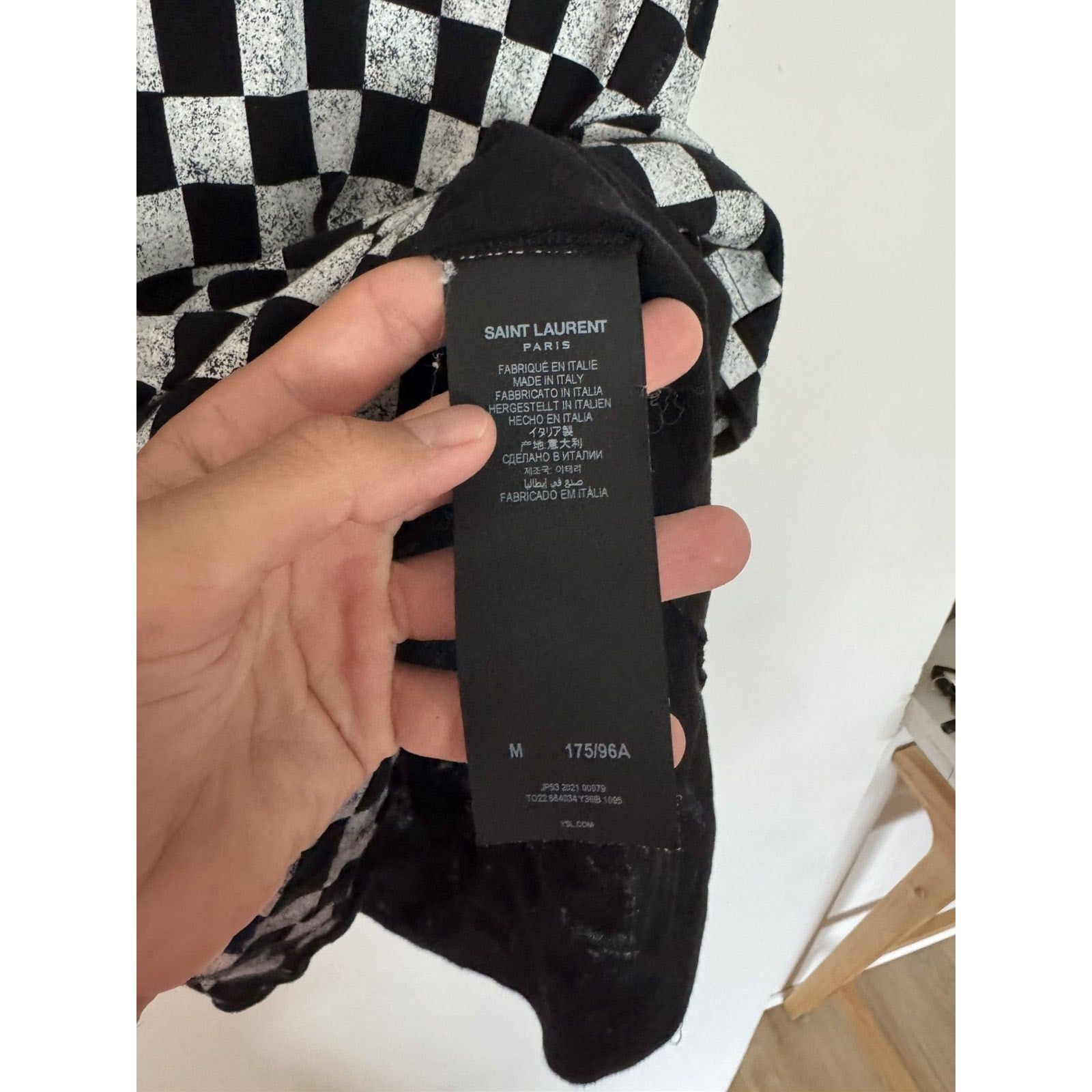 Saint Laurent Checkered Tank Top Medium