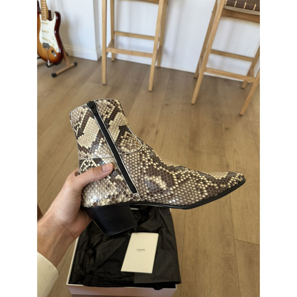 Celine Python Jacno boots