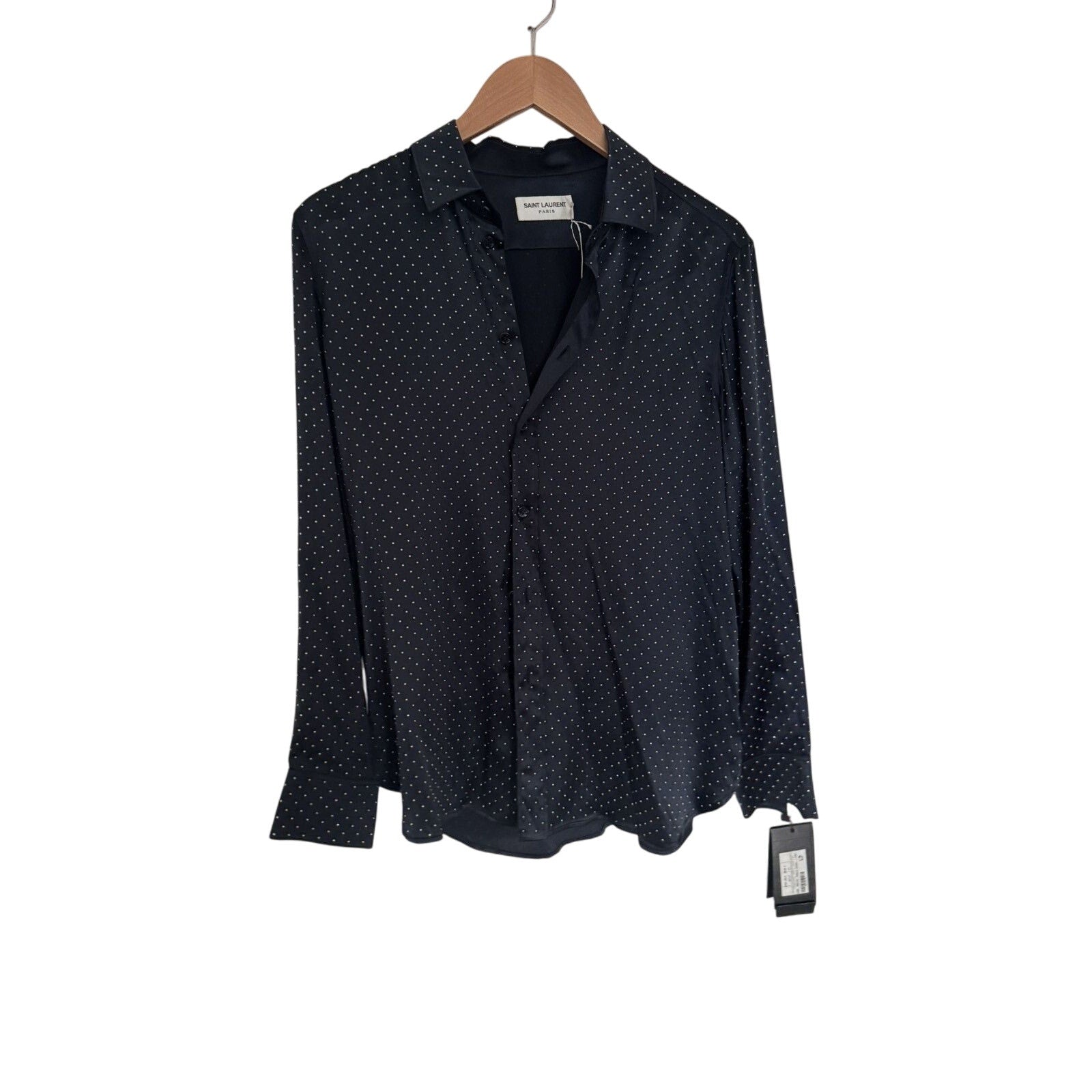 Saint Laurent New Silk Embellished shirt
