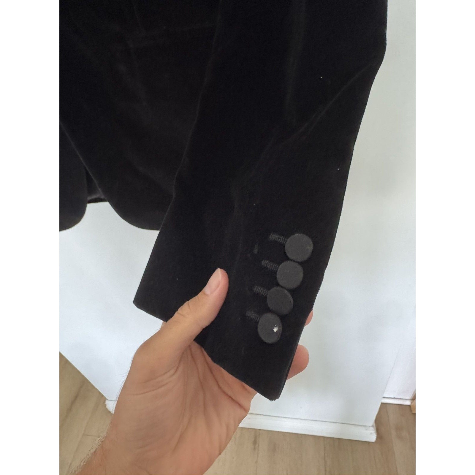 Saint Laurent Hedi Velour Shawl Le smoking Blazer 52